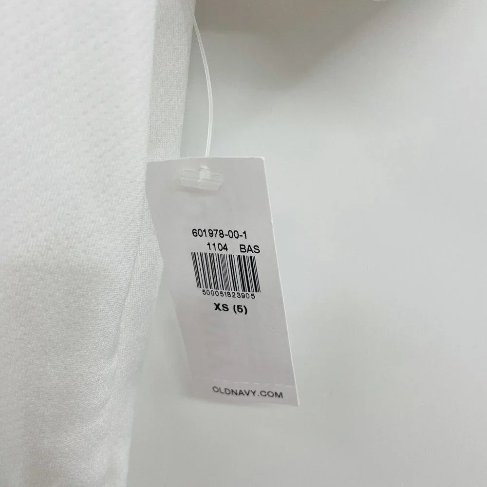 Old Navy Youth Boys XS Moisture-Wicking School‎ Uniform Polo Shirt in White 2341